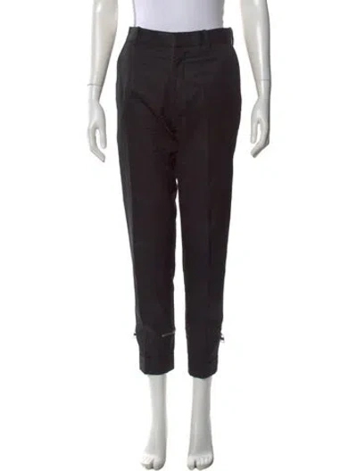 Pre-owned Alexander Mcqueen Straight Leg Pants In Black