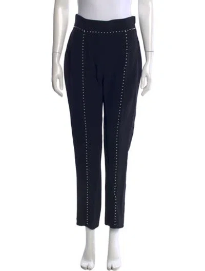 Pre-owned Alexander Mcqueen Straight Leg Pants In Black