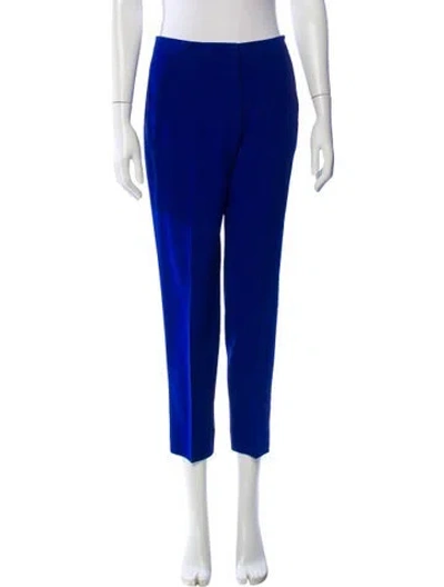 Pre-owned Alexander Mcqueen Straight Leg Pants In Blue