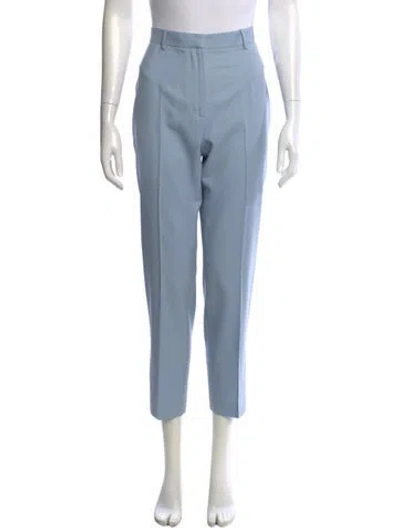 Pre-owned Alexander Mcqueen Straight Leg Pants In Blue
