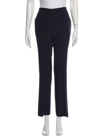 Pre-owned Alexander Mcqueen Straight Leg Pants In Blue