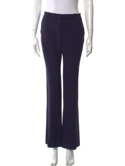 Pre-owned Alexander Mcqueen Straight Leg Pants In Blue