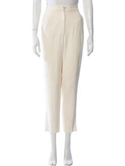 Pre-owned Alexander Mcqueen Straight Leg Pants In Neutral