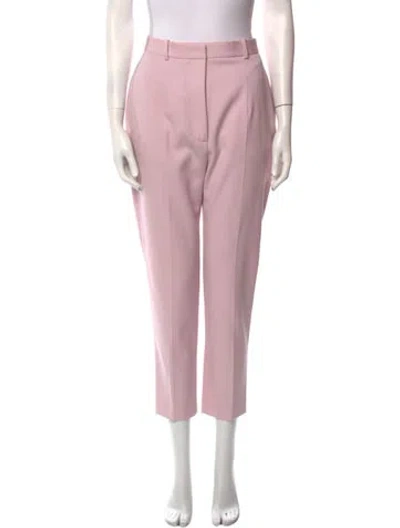 Pre-owned Alexander Mcqueen Straight Leg Pants In Pink