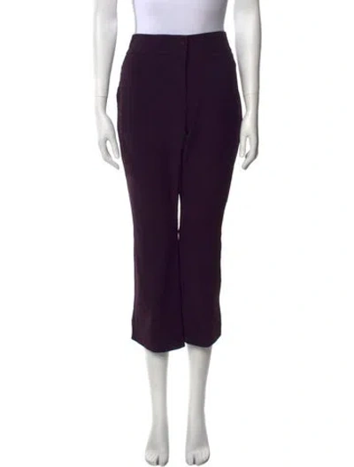 Pre-owned Alexander Mcqueen Straight Leg Pants In Purple