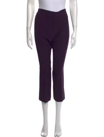Pre-owned Alexander Mcqueen Straight Leg Pants In Purple