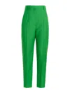 Alexander Mcqueen Straight Leg Pants In Verde