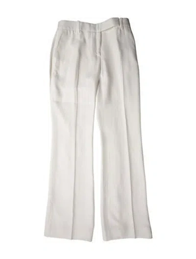 Pre-owned Alexander Mcqueen Straight Leg Pants W/ Tags In White