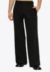 Alexander Mcqueen Straight-leg Tailored Pants In Black