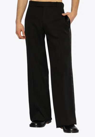 Alexander Mcqueen Straight-leg Tailored Pants In Black