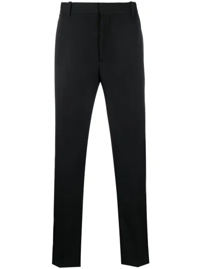 Alexander Mcqueen Straight Leg Trousers In Black