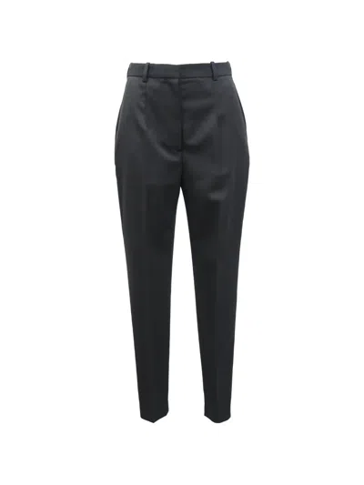 Pre-owned Alexander Mcqueen Straight-leg Trousers In Black