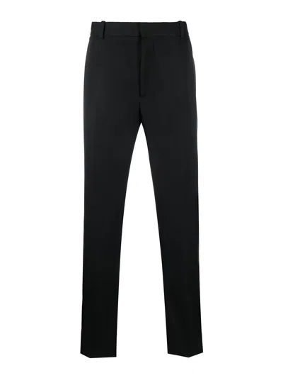 Alexander Mcqueen Tailored Straight-leg Pants In Black