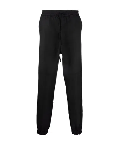 Alexander Mcqueen Straight-leg Wool-blend Track Pants In Black