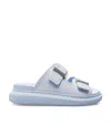 Alexander Mcqueen Strap-detail Open-toe Sandals In Blue
