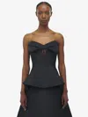 Alexander Mcqueen Strapless Corset Top