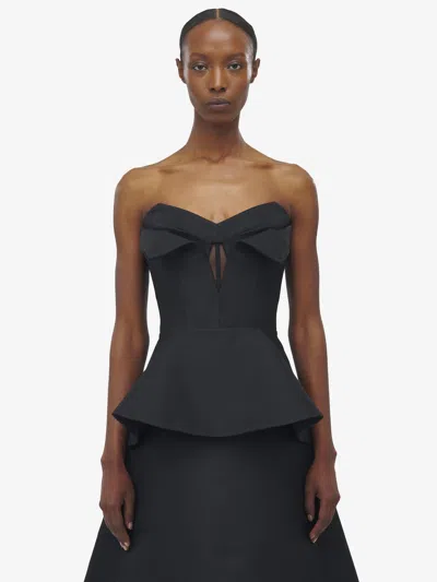 Alexander Mcqueen Strapless Corset Top