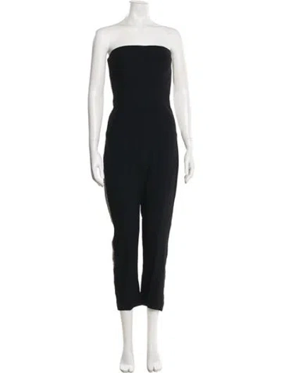 Pre-owned Alexander Mcqueen Strapless Jumpsuit In Black