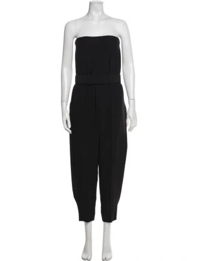 Pre-owned Alexander Mcqueen Strapless Jumpsuit In Black