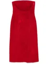 Alexander Mcqueen Strapless Midi Dress