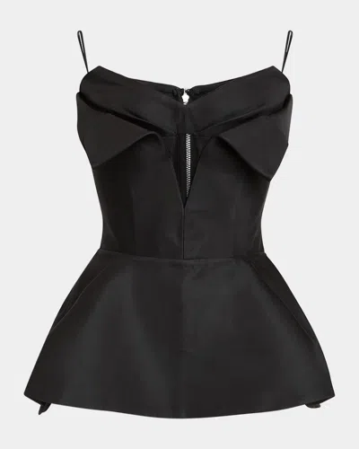 Alexander Mcqueen Strapless Peplum Bustier Top