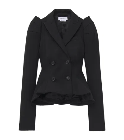 ALEXANDER MCQUEEN STRETCH-WOOL STRUCTURED BLAZER
