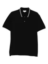 Alexander Mcqueen Polo Shirt With Short Sleeves And Collar In Black