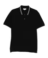 Alexander Mcqueen Polo Shirt With Short Sleeves And Collar In Black