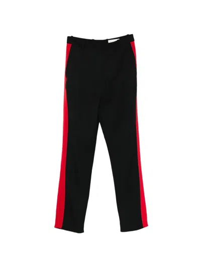 Pre-owned Alexander Mcqueen Stripe-detail Trousers In Black