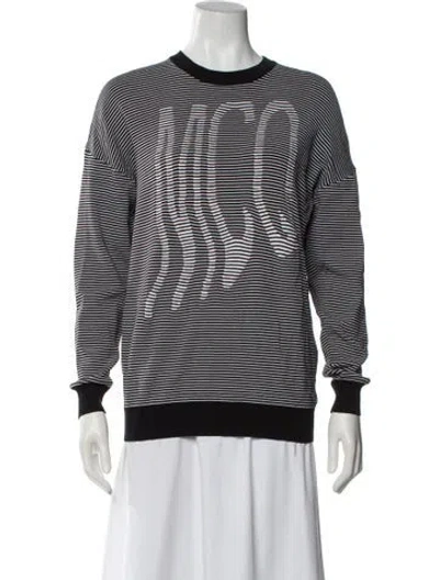 Pre-owned Alexander Mcqueen Striped Crew Neck Sweater In Multi