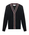 Alexander Mcqueen Alexander Mc Queen Black Wool Cardigan In Black
