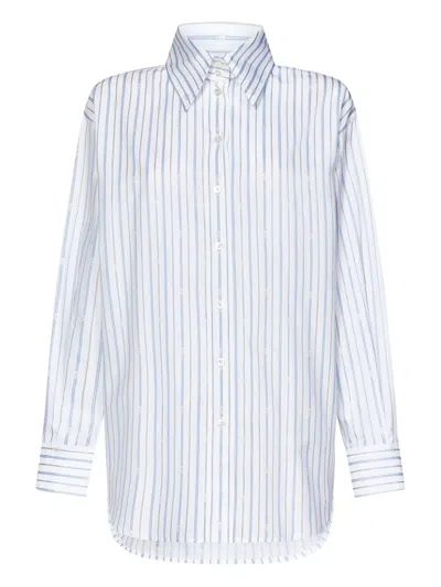 Alexander Mcqueen Striped Shirt In White