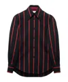 Alexander Mcqueen Striped Shirt In Black
