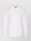 Alexander Mcqueen Structured Button-down Collar Shirt With Buckle In White