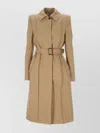 Alexander Mcqueen Alexander Mc Queen Beige Slide Buckle Coat