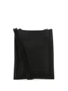 Alexander Mcqueen Structured Leather Crossbody Bag In Black
