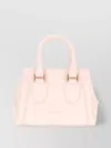 Alexander Mcqueen Structured Leather Tote Bag With Top Handles