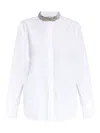 Alexander Mcqueen Structured White Button-down Shirt In White