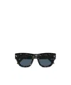 Alexander Mcqueen Am 0449s Square-frame Sunglasses In Black