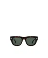 Alexander Mcqueen Stud-detailed Tinted Sunglasses In Green