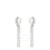 Alexander Mcqueen Stud Earrings With Faceted Stone In Gold Tone