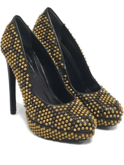 Pre-owned Alexander Mcqueen Stud-embellished Pumps In Black