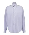 Alexander Mcqueen Stud-embellished Shirt In Blue