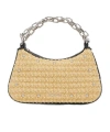 Alexander Mcqueen T-bar Mini Studded Woven Chain Top-handle Bag