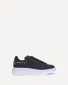Alexander Mcqueen Studded Leather Platform Sneakers In Black