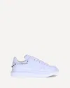 Alexander Mcqueen Stud Leather Sneakers In White