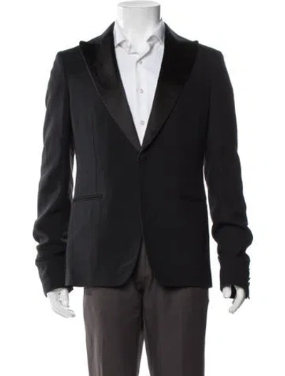 Pre-owned Alexander Mcqueen Studded Accents Blazer In Blue