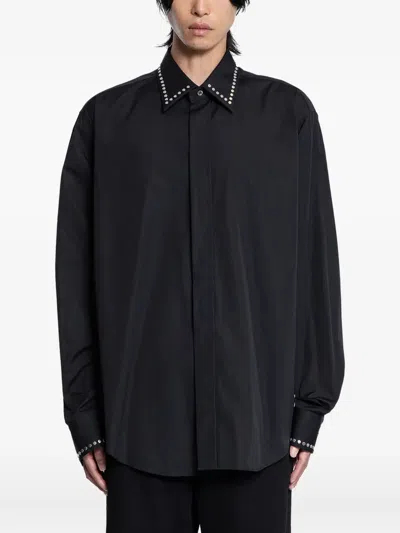 ALEXANDER MCQUEEN STUDDED COTTON POPLIN SHIRT