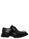 Alexander Mcqueen Studded Derby Shoes In Black