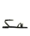 Alexander Mcqueen Studded Sandals In Black